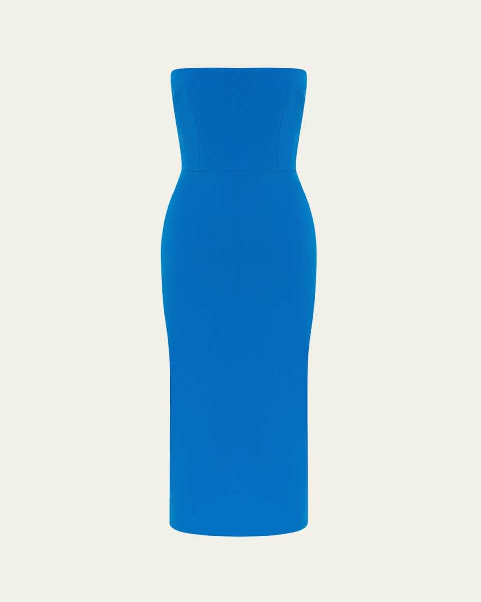 Strapless Body-Con Midi Dress